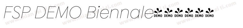 FSP DEMO Biennale字体转换